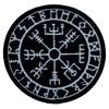 Viking Reflective Compass Vegvisir Embroidered Patch - Iron on Sew