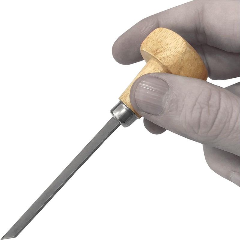 PRAZTECH® New 6pcs Gravers with Wooden Handles | Engraver Tool