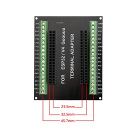 Pack of 2 ESP32 GPIO Breakout Board for 38PIN 25.5mm ESP32 Development Board ESP32 Expansion Board ESP32 Breadboard