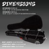 GORPANIX Polypropylene Hard Shell Ultra-Safe 41" 42" Acoustic Guitar Case