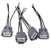 Hoypeyfiy 4pcs Ignition Coil Pack Wiring Harness Connector Replacement for