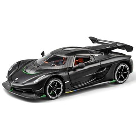 Car Model Koenigsegg 1/24 Alloy Model Pullback Car Diecast Car Sports Car Model Sports Car Toy Car Toy Children's Toy Car Boy Girl Gift (Black)