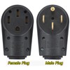 50 Amp Female 6-50P Plug & 6-50R Receptacle Set for