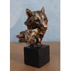 Ebros Gift Faux Bronze Resin Rustic Wildlife Animal Family Head