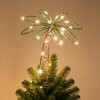 12" Metal Palm Coconut Summer Tree Topper Decor with LED