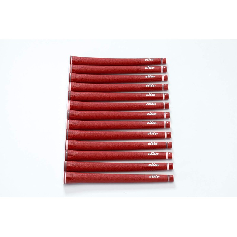 elitegrips MX51 Golf Grips 13 Pack Classic Red No Backline