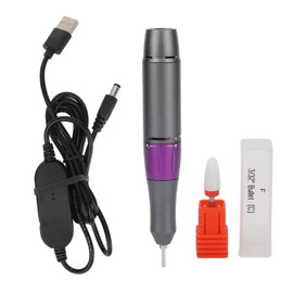 30000rpm Electric Manicure Drill Handle Adjustable Portable Nail Drill Pen Handle for Nail Polisher Fingernail Grinder USB Interface