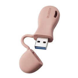 Elecom MF-JRU3032GRD USB Memory, 32 GB USB 3.2 (Gen1) Compatible, Integrated Cap Type, For Children, Red