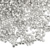sourcing map Glass Bugle Beads,1.5x1.5mm Electroplating Silver 1400Pcs
