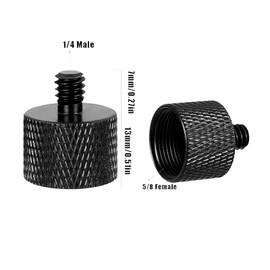 Nivithi 8 PCS Mic Stand Adapter,Mic Stand Adapter 1/4 to 5/8 Mic Adapter and 3/8 to 5/8 Microphone Adapter Screw Adapter Set for Microphone Stand