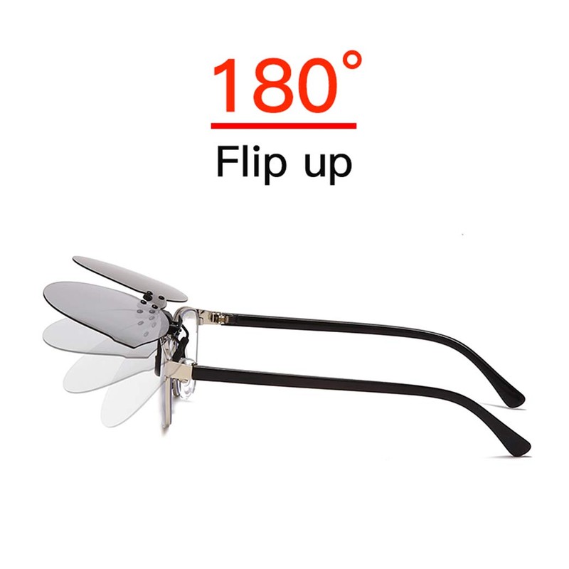 Gafas de sol polarizadas con clip, antirreflectante, protección UV400, lente