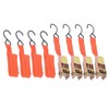 4Pcs Ratchet Tie Down Straps Motorcycle Car Buckle Set 15in
