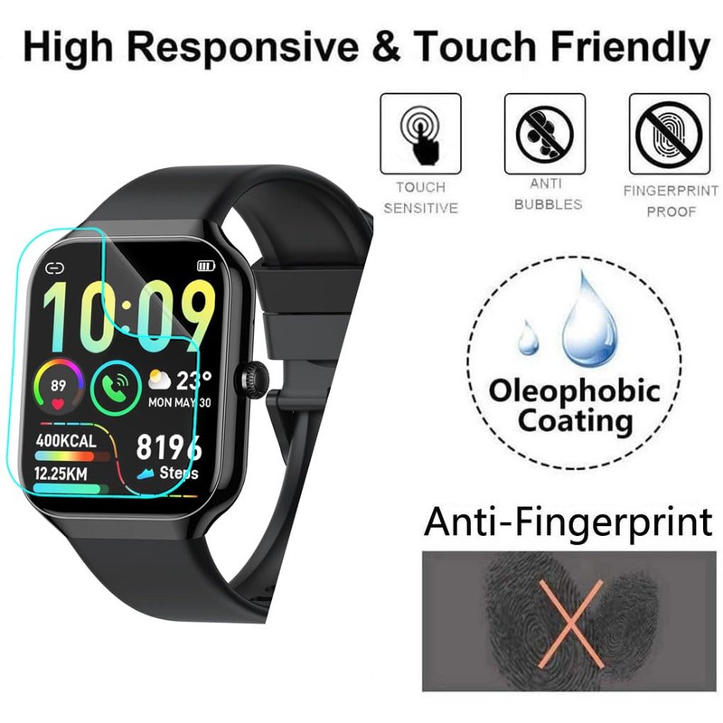 Futanwei [5 Pack] for Motast Smart Watch P99 Screen Protector