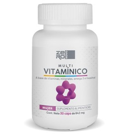 Vitaminas para Mujer - Multivitaminico Mujer - Compuesto con Omega 3, Vitaminas B C D, Colágeno y más - 30 Cápsulas 1 Mes de Suministro - Sin azucar Sin Gluten - ZeroNovo