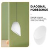 Luxshiny Horseshoe Lamp Shade Replacement 5-Pack Plastic Lamp Shades 5.35X3.54X1.65