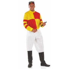 Fun Shack Horse Jockey Costume for Men | Adult Jockey Fancy Dress Outfit | Perfect for Parties and Events, X-Large