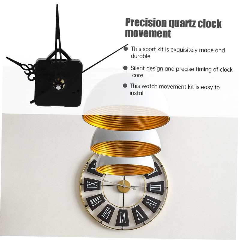 Gadpiparty 2sets Silent Quartz Clock Movement Mechanism Durable DIY Watch