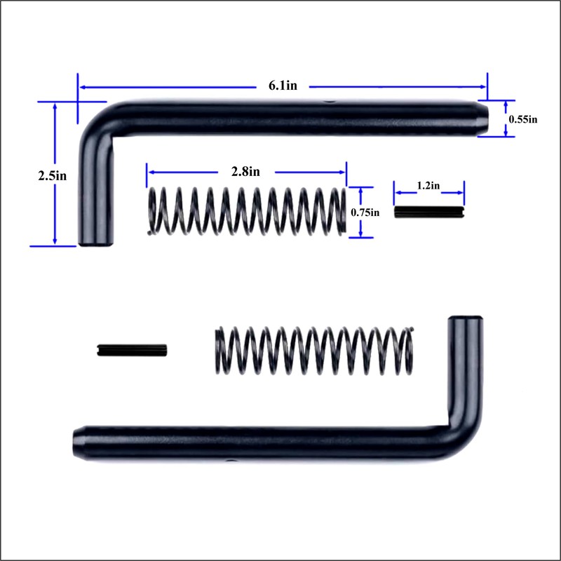 Szsenying 2PCS Trailer Gate Spring Latch Kit 819T for Carry-On