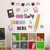 Classroom Door Cover Decoration Sticker, Our Story Begins Here Window