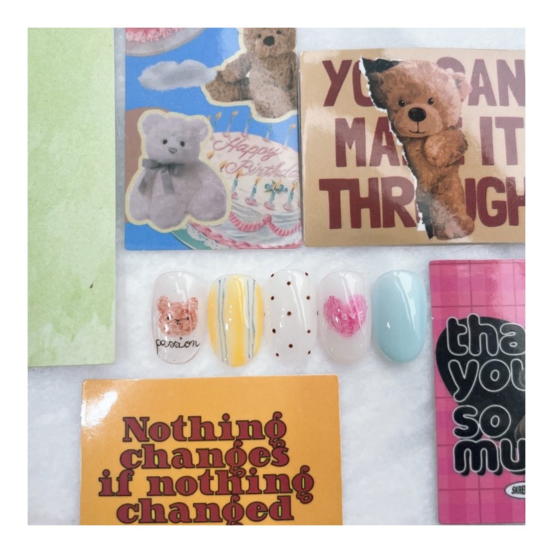 Petty Bear ⚆ᴥ⚆ - Short Almond / 옹졸한곰돌이 ⚆ᴥ⚆ -