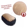 32 inch Black& Sherpa Bagel Dog Bed By Majestic Pet