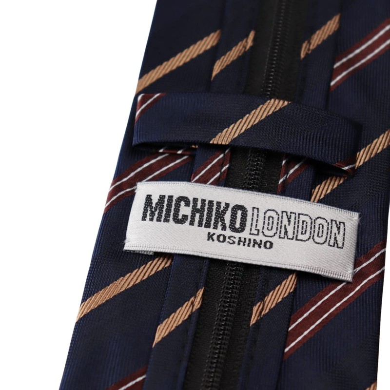 Michi Kolondon One-Touch Necktie, Brand, Present, Gift, Stylish, Silk, Zipper