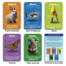 smart scribbles Thick Flash Cards for Toddlers - First 100 Animals, Montessori Learning Toys & Educational Games, Ages 18 Months-99 Years, Home Schooling, Speech Therapy Toy