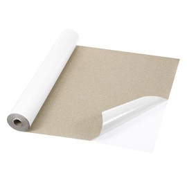 Rebower Repair Patches Repair Tape Self-Adhesive DIY Repair Patch Linen Gear Patch for Sofa, Furniture, Chair, Clothing,Tents,17x158 Inch,Light Brown