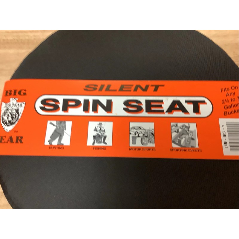 Big Bear Silent Spin Bucket Seat, Brown black Hunting Fishing
