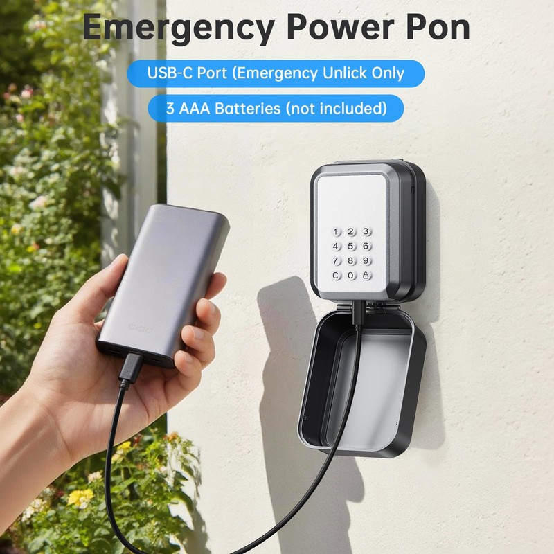 Smart Key Lock Box - Bluetooth APP(Tuya APP) Control &