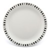 Harfield Black & Grey Stripes 23cm Patterned Plate - Pack