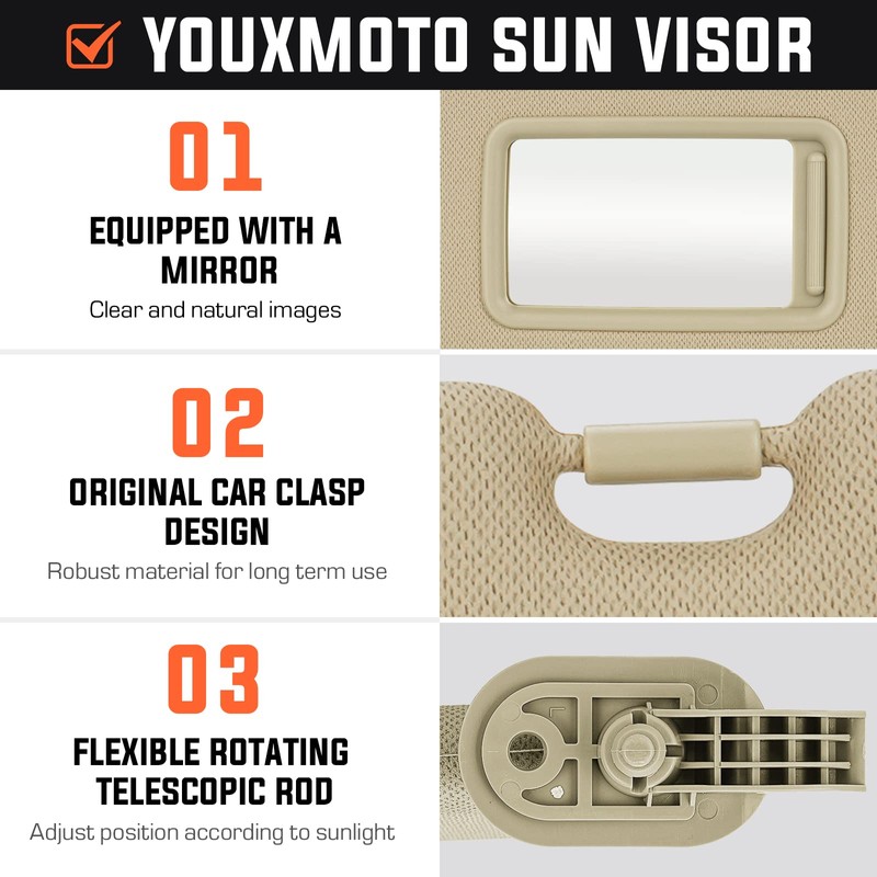 Youxmoto for Hyundai Elantra Beige Left Driver and Right Passenger