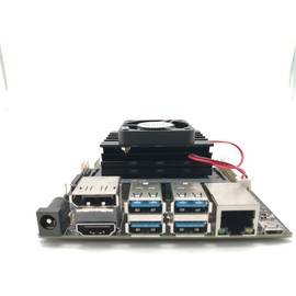 WayPonDEV Transparent Shell Case for Jetson Nano B01 Developer Kit 4GB RAM Single Board Computer (with Fan)