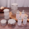 baolaili 4pcs Mini Jam Squeeze Bottle Jar Sauce Seasoning Box