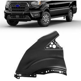 KUAFU Left Front Fender Panel Compatible with 2015-2024 Ford Transit 150/250/350/350HD Replacement for CK4Z-16006-A FO1240294 Steel (Driver Side)