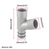 Qrity 1 x drain pipe connector, washbasin, 3-way drain pipe