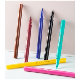 Liquid Vegan Eyeliner, Colorful Neon Eyeliner Pencil, long-lasting, waterproof, smudge proof, sharp tip, quick dry, easy cleansing Makeup Gift for Women (Deep Blue#6)