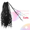 Niseyo 8 Packs Curly Ends Goddess Box Braids Crochet Hair