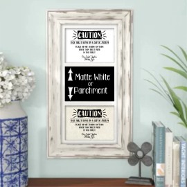 JEMO Septic Tank System Sign Bathroom Rules Wall Art Farmhouse Decor Prints Signs - 4x6 inch, Matte White Cardstock