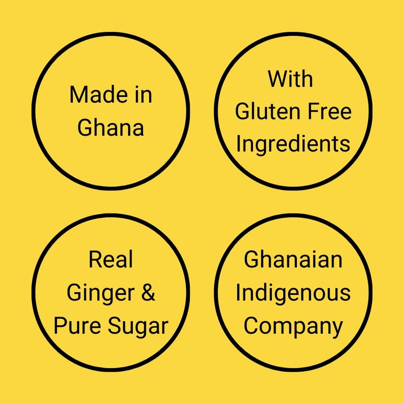 Ginger Candy/ Akono Ginger Candy/ Hard ginger Candy from Ghana/