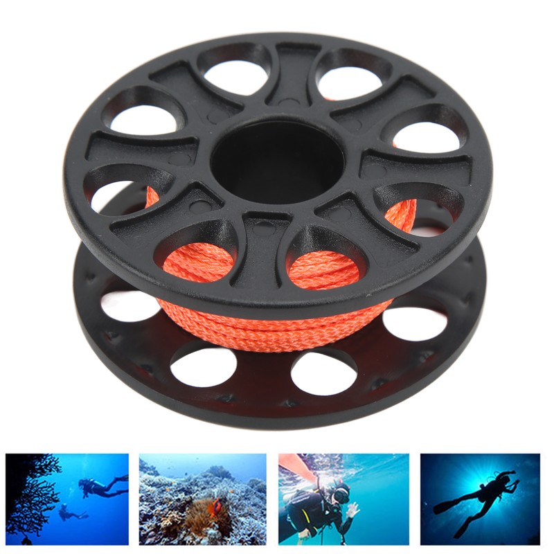Diving Spool Plastic Prevent Winding Lightweight Diving Finger Reel with