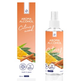 AROMA ALCOHOL 65 Aroma Alcohol, 65, Scented Alcohol Formulation with Premium Essential Oils, 3.4 fl oz (100 ml), Citrus Wood Scent