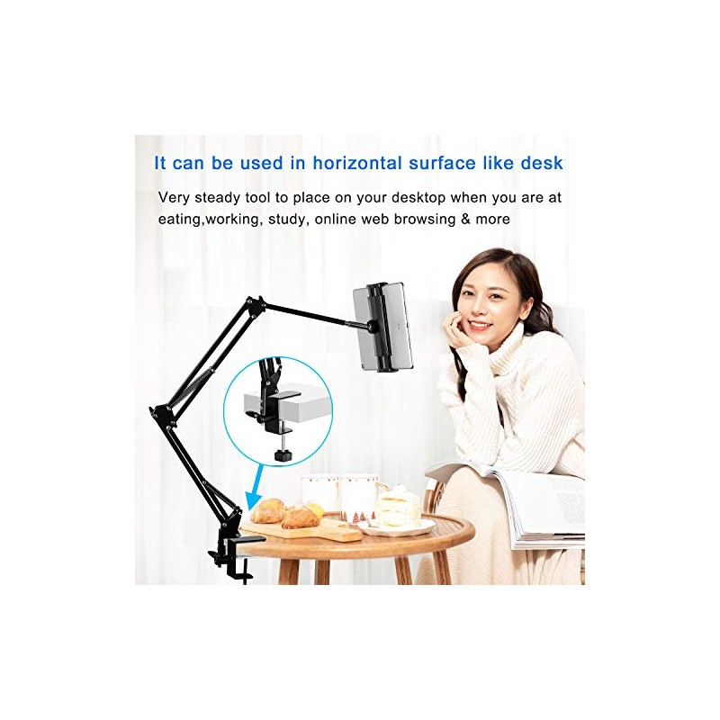 Soporte para tablet ajustable, soporte plegable para cama, soporte universal