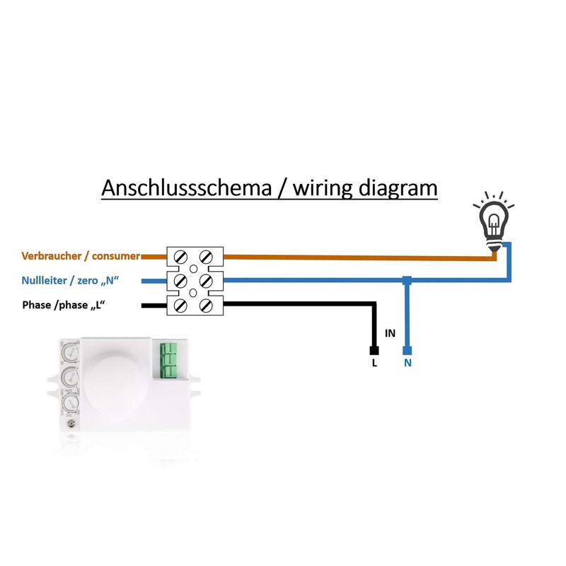 Huber Motion 55HF Radar Motion Sensor for Indoor Use, 360°,