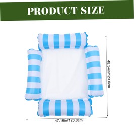 Kisangel Water Floating Mat Mesh Chair Foldable Inflatable Hammock for Pool Parties