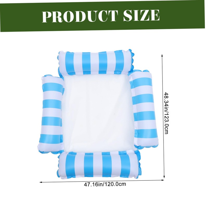 Kisangel Water Floating Mat Mesh Chair Foldable Inflatable Hammock for