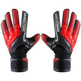 Boxing Honey Badger Pro-Level Soccer Goalkeeper Gloves with Pro Fingersaves and 4MM Premium Latex Palms,Superior Grip & Protection, Goalie Gloves for Youth&Adult (Black, 6)