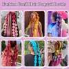 Blue Yellow Pink Braiding Hair Extension for Braids Synthetic Braid