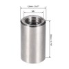 sourcing map M8 Round Connector Nuts, 304 Stainless Steel Coupling
