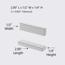 AplysiaTech N52-2 L x 1/2" W x 1/4" H - 5 Pack, Strong Neodymium Bar Magnets, Powerful Rare Earth Magnets, Heavy Duty Industrial Neodymium Large Block Magnet 2.00 x 0.50 x 0.25 inch